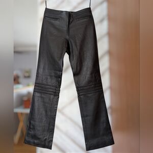 NWOT Cher Style Black Leather Pants